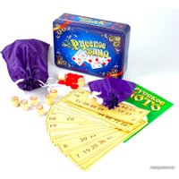 Настольная игра Десятое королевство Русское лото в жестяной коробке Синий ларец 01780