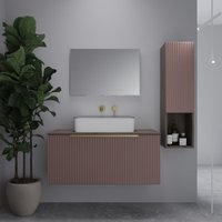  ЗОВ Тумба под умывальник Дублин 80 DU80TSMFR (флавио античная роза)