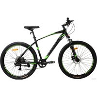 Велосипед Lorak Safe 27.5 Cassete р.21 (чёрный/зеленый глянец)