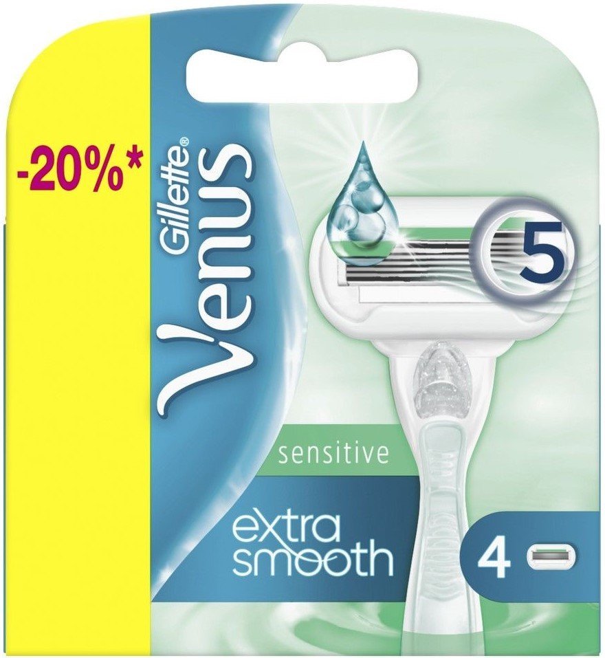 

Сменные кассеты для бритья Gillette Extra Smooth Sensitive (4 шт) 7702018505456