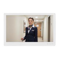 Комплект видеодомофона Tantos Stark HD SE Tuya (белый) + iPanel 2 HD (металл)