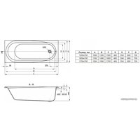 Ванна Lavinia Boho Biore 150x70 3501005P