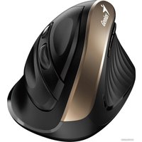 Вертикальная мышь Genius Ergo 8250S (черный/золотистый)