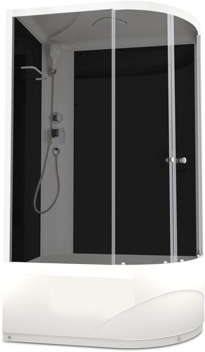Душевая кабина Domani-Spa Delight 128 High 120x80 L (черный/тонированное)