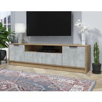 Тумба Интерлиния ТВ Концепт КТ-ТВ4-50 (бетон/дуб золотой)