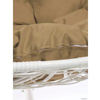 Подвесное кресло M-Group Для двоих 11450101 (белый ротанг/бежевая подушка)