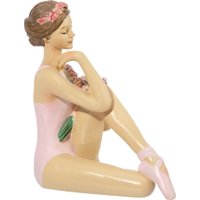Статуэтка Elan Gallery Балерина с цветами в розовом 210180