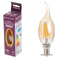 Светодиодная лампочка Юпитер C37 E14 6 Вт 3000 К JP6002-04