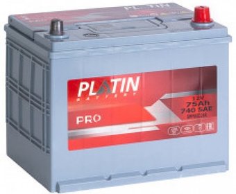 Автомобильный аккумулятор Platin Asia Pro R+ (75 А·ч)