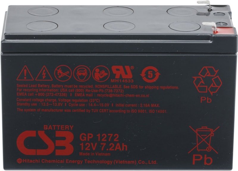 

Аккумулятор для ИБП CSB Battery GP1272 25W F2 (12В/7.2 А·ч)