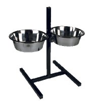 Подставка для мисок Zoonik 08868 (черный, с мисками)