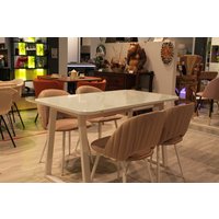 Кухонный стол Sheffilton SHT-T40/130-160 (белый глянцевый/белый)