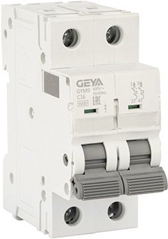 

Выключатель автоматический GEYA GYM9 2P 16А C 6кА GYM92P16C