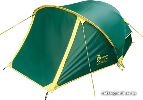 Треккинговая палатка TRAMP Colibri Plus 2 V2 (зеленый)