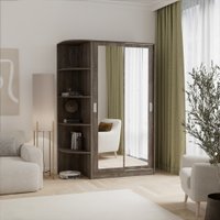 Шкаф-купе Кортекс-мебель Лагуна ШК04-02 (орех элия, левая консоль)