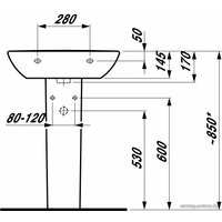 Умывальник Laufen PRO 814952 60x42