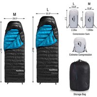 Спальный мешок Naturehike CW400 NH18C400-D (L, серый)