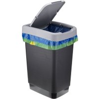 Мусорное ведро Idea Твин 25 л (черный/серый)