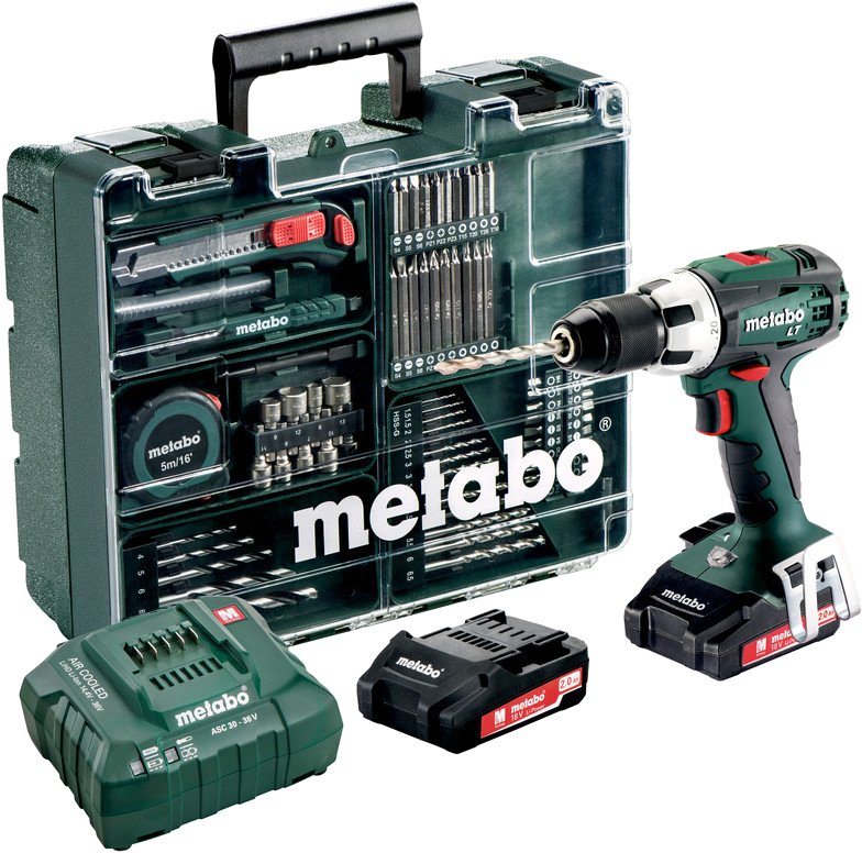 

Дрель-шуруповерт Metabo BS 18 LT Set 602102600 (с 2-мя АКБ, набор инструмента)