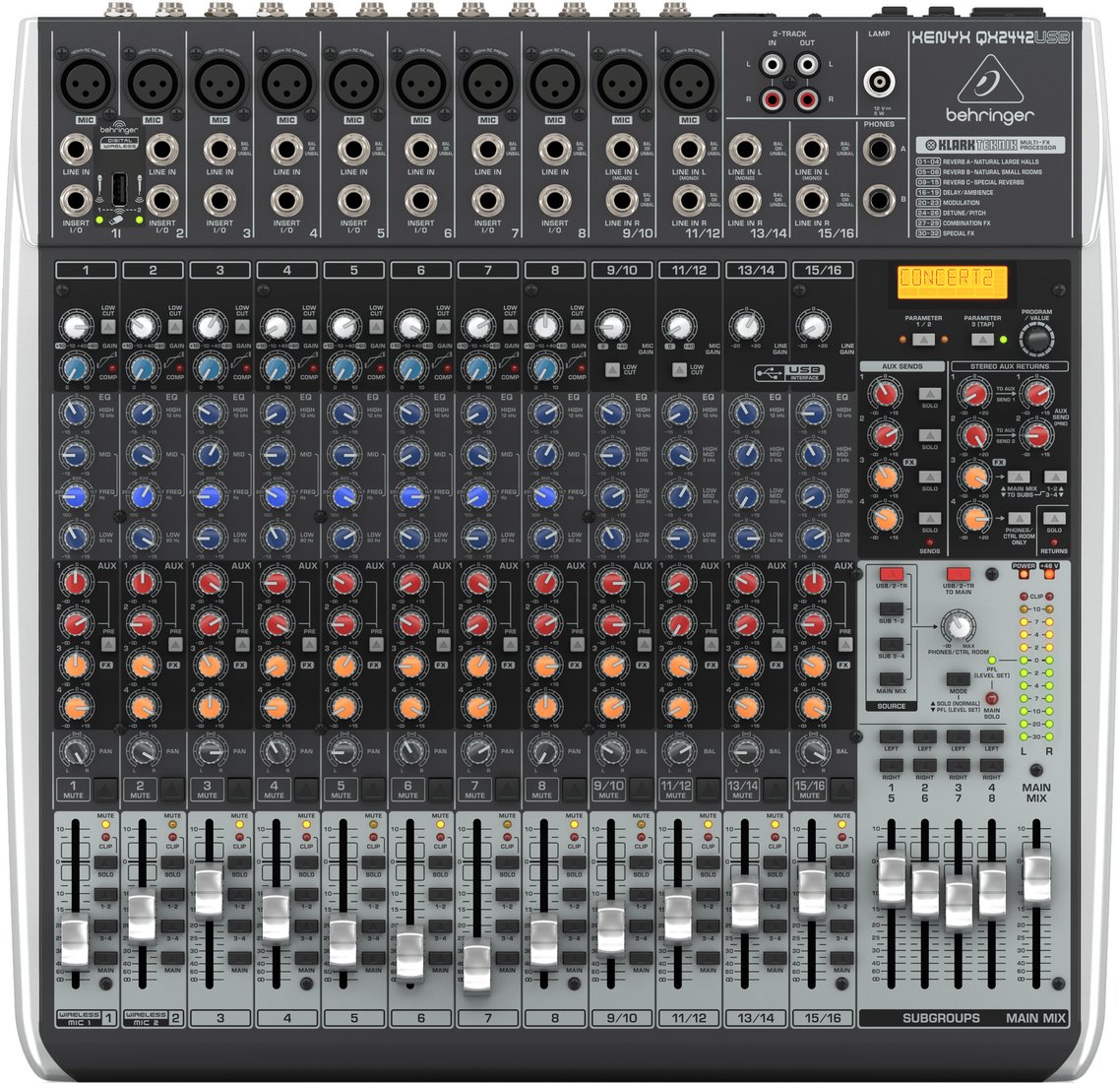 Микшерный пульт Behringer Xenyx QX2442USB