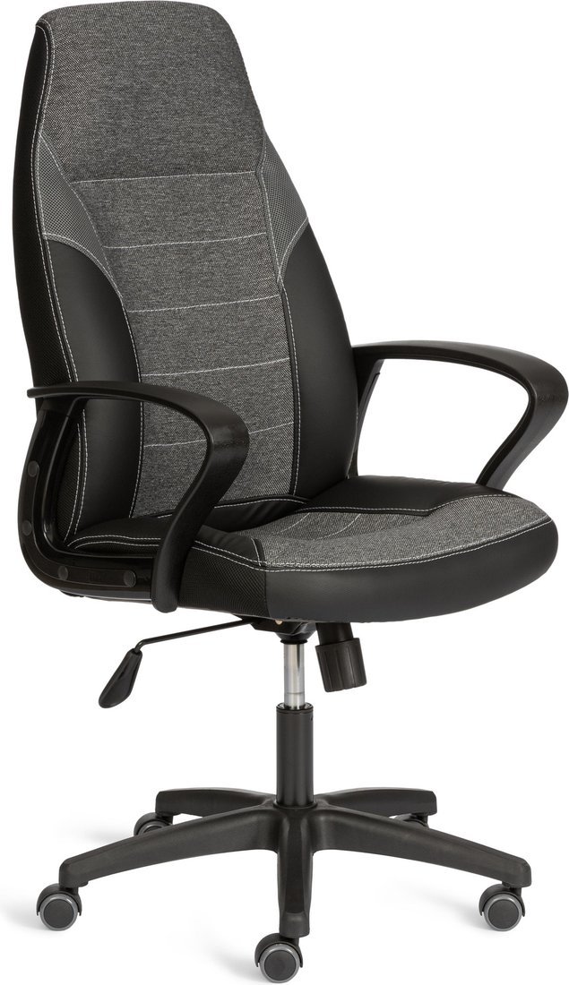 

Офисное кресло TetChair Inter 24 кожзам/ткань (черный/серый, 36-6/207/TW-12/TW-11)