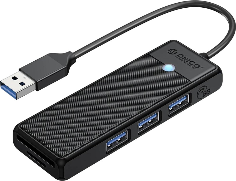 

USB-хаб Orico PAPW3AT-U3-015-BK-EP