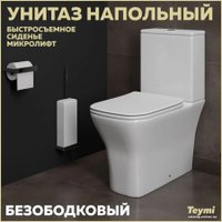 Унитаз напольный Teymi Helmi Pro T40305