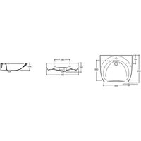 Умывальник Керамин Инклюжн 65 (белый)