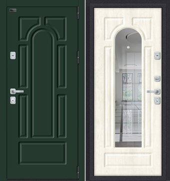 Металлическая дверь el'Porta Porta M 55.56 (Green Stark/Nordic Oak)
