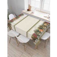 Скатерть JoyArty Новогодний ажур tcox_37062_120x145