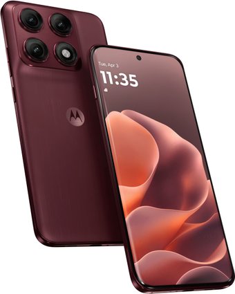 Телефон Motorola Edge 70 Pro 12GB/256GB (насыщенный винный)