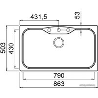 Кухонная мойка Elleci Fox 360 Bianco Titano 68