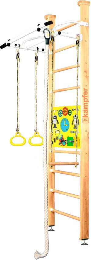 

Детский спортивный комплекс Kampfer Helena Ceiling Busyboard (стандарт, натуральный/бизиборд желтый)