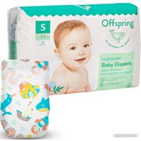 Подгузники Offspring S 3-6 кг Карибы (48 шт)