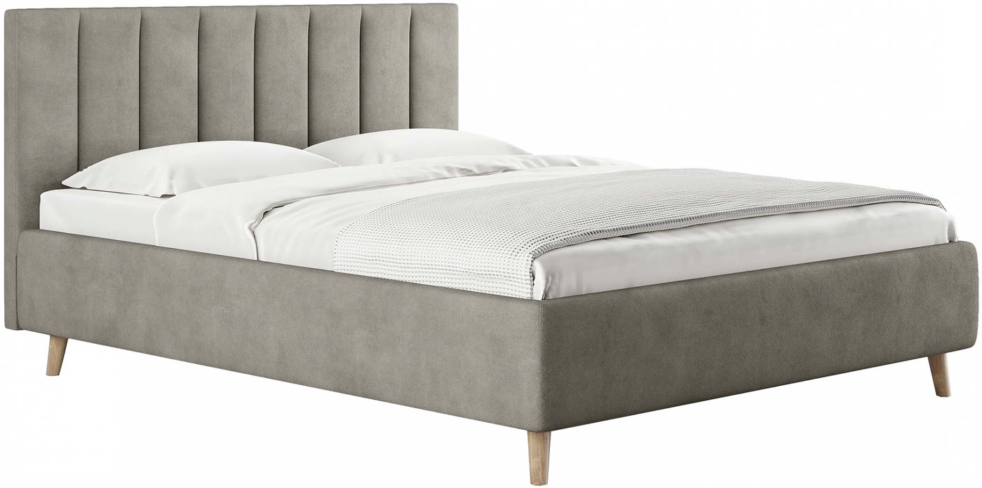 

Кровать Сонум Alma 160x200 (замша бежевый)