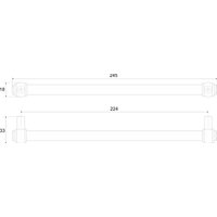 Ручка мебельная Boyard RR008AB.4/224