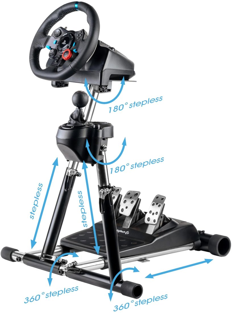 

Стойка для автосимуляторов Wheel Stand Pro Pro Deluxe V2 (Logitech/Thrustmaster)