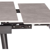 Кухонный стол TetChair Lord Grey 180x80x75 (светло-серый/черный)