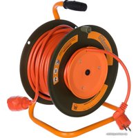 Удлинитель на катушке Glanzen EB-30-010 (30 м, оранжевый)