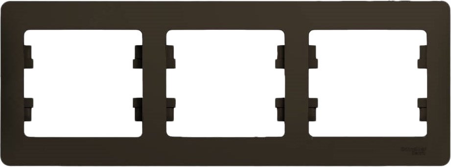 

Рамка Schneider Electric Glossa GSL000803 (шоколад)