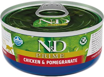 

Консервированный корм для кошек Farmina N&D Prime Chicken & Pomegranate (с курицей и гранатом) 70 г