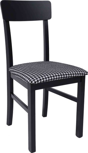 Стул DREWMIX Leo 1 (гусиная лапка 38B/черный)