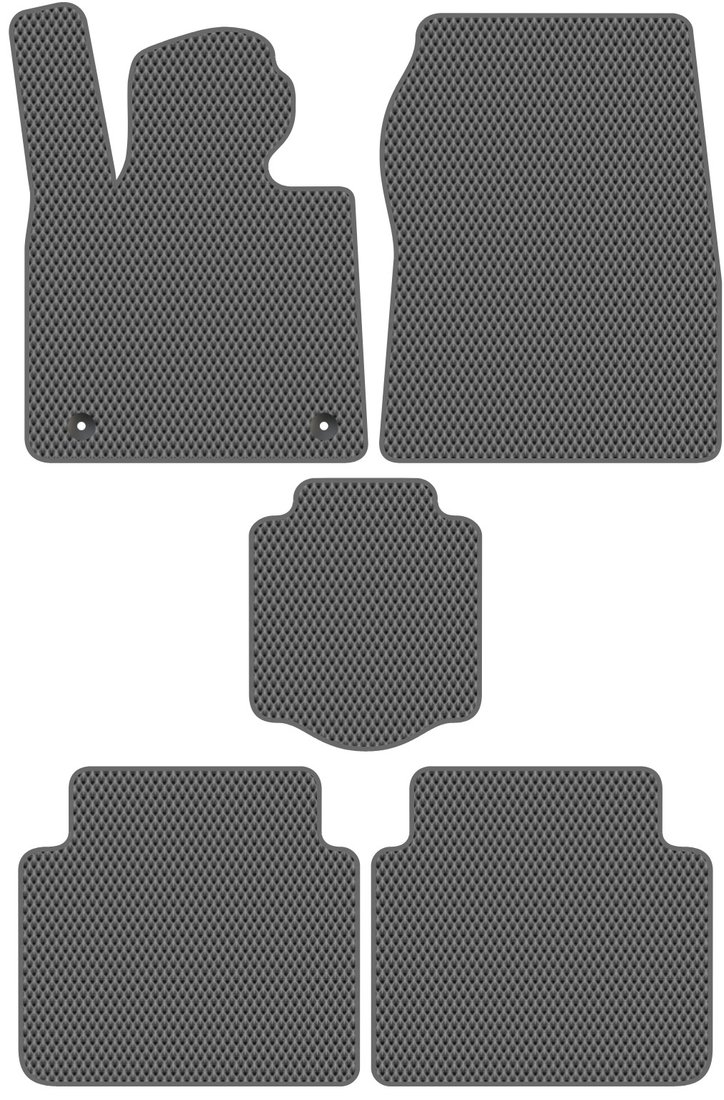 

Комплект ковриков для авто Alicosta Xpeng P7 I (седан / P7) 2020 - Н.В. (серый, ромб)