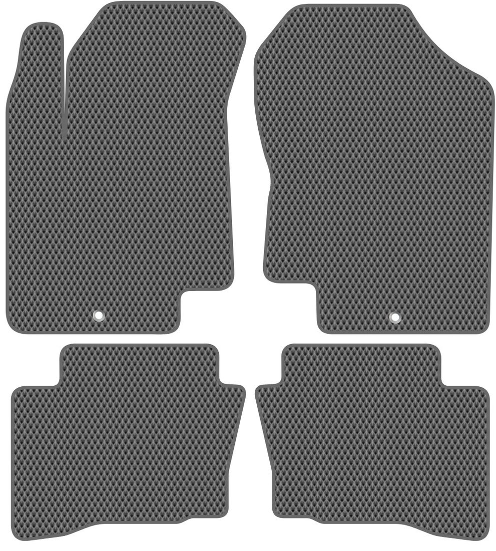 

Комплект ковриков для авто Alicosta Hyundai i20 (хэтчбек 5 дв / PB) 2008 - 2012 (серый, ромб)