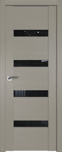 ProfilDoors 2.81XN L 60x200 (стоун, стекло дождь черный)