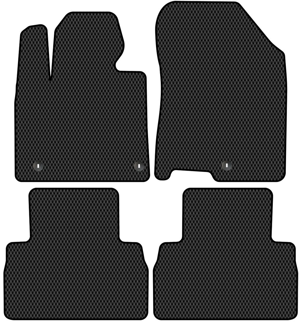 

Комплект ковриков для авто Alicosta Hyundai Santa Fe IV (suv 5 мест / TM) 2018 - 2021 (черный, ромб)