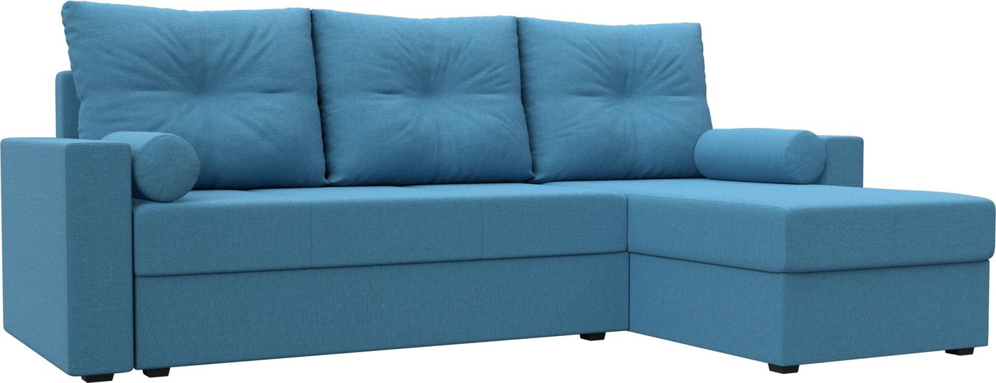 

Угловой диван Лига диванов Верона Лайт правый 125979 (рогожка амур голубой)