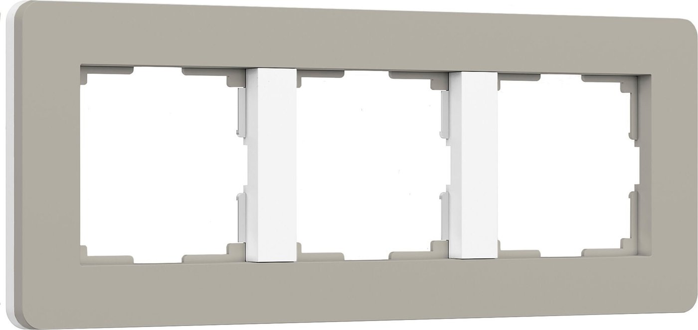 

Рамка Werkel Split W0033067 (дымчатый/белый, Soft-Touch)