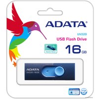 USB Flash ADATA UV220 16GB (синий/голубой)