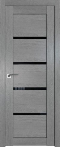 ProfilDoors 2.09XN L 80x200 (грувд серый, стекло черный триплекс)